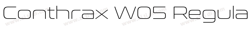 Conthrax W05 Regular字体转换